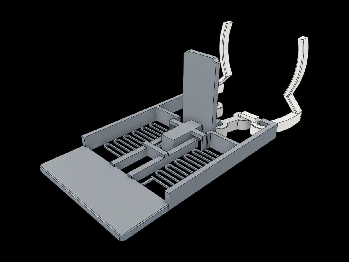 Self-Clamping Toothbrush Holder