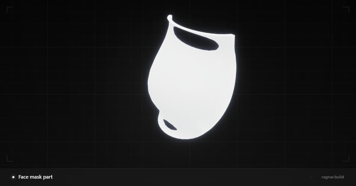 Face mask part
