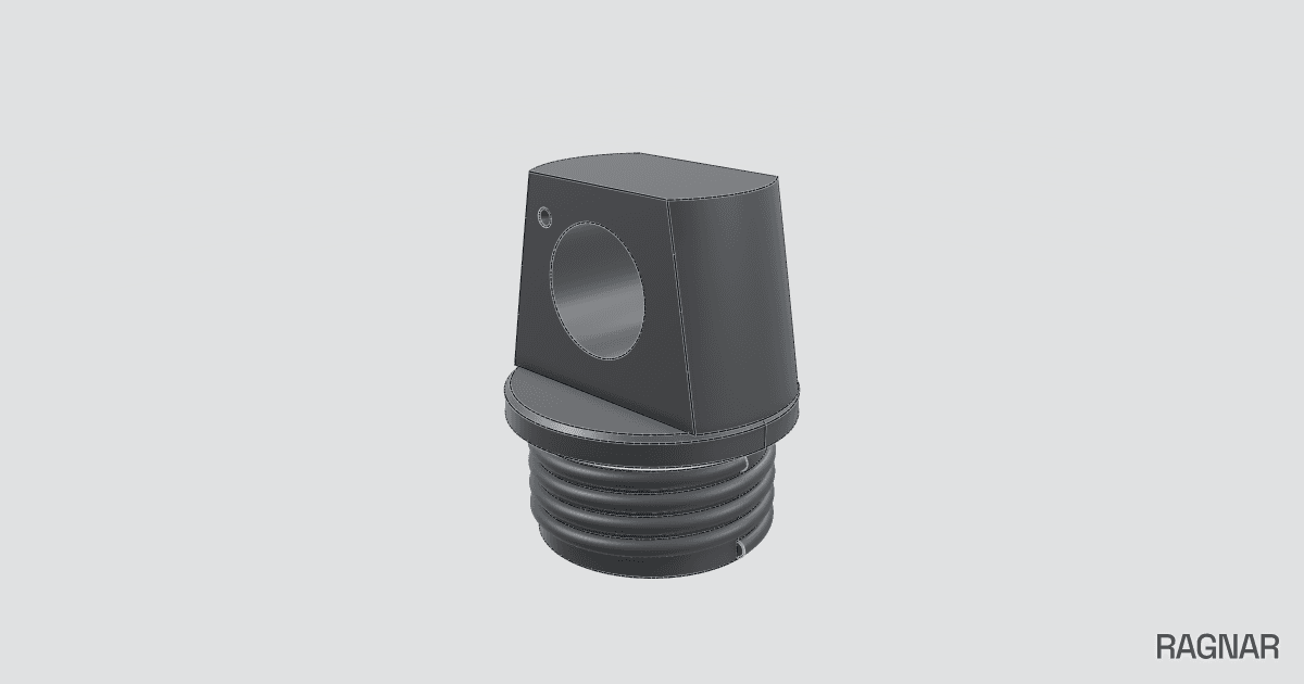 Threaded Cap with Mounting Hole (remix)
