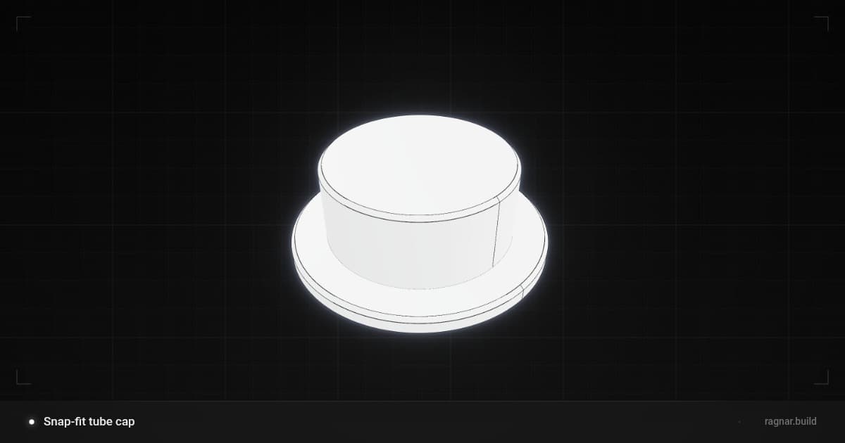 Snap-fit tube cap