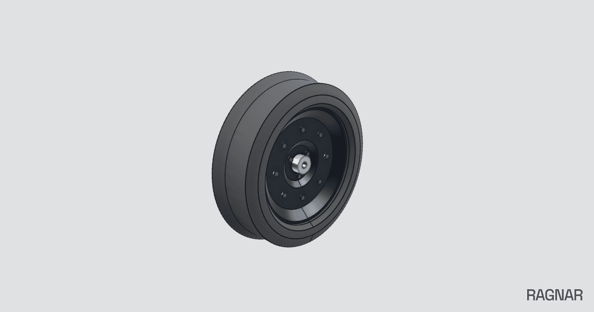 Track gauge wheel