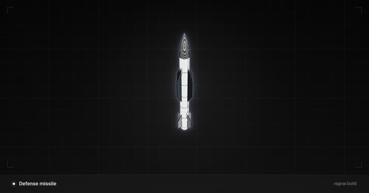 Detailed Rocket Missile
