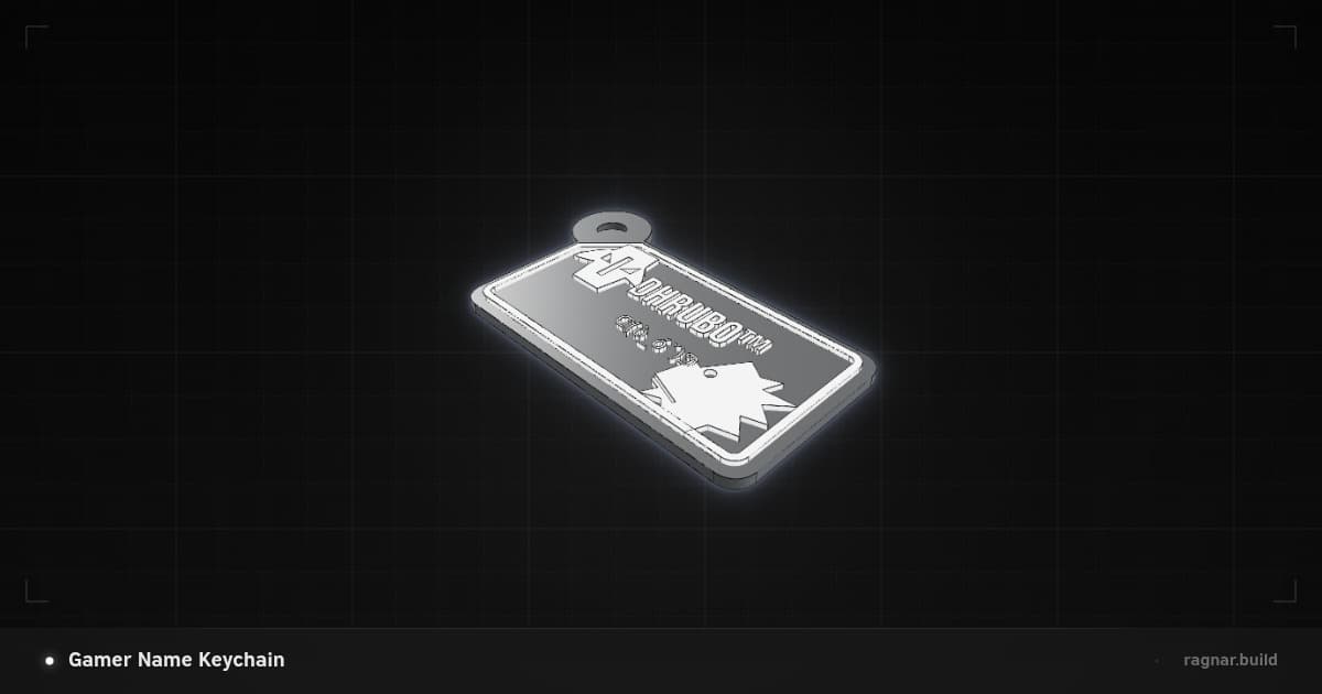 Gamer Name Keychain