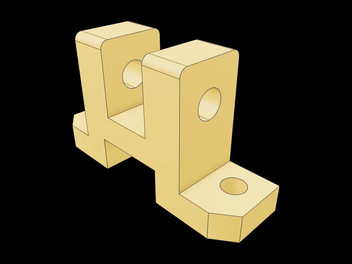 Industrial Brass Mounting Bracket