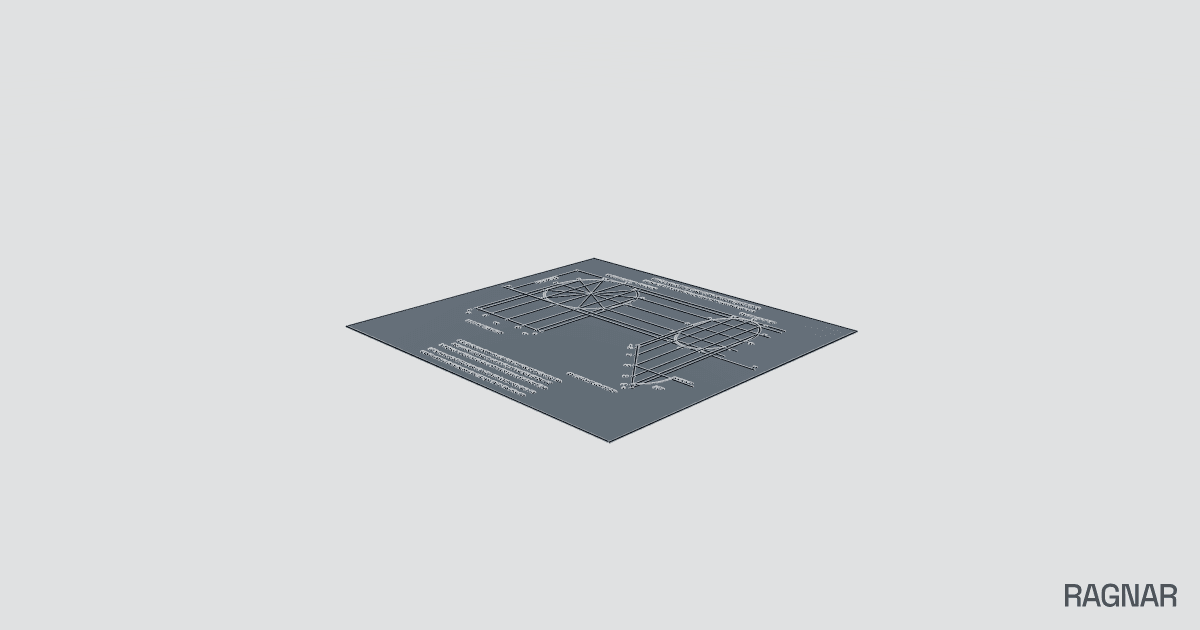 Angled circular plate