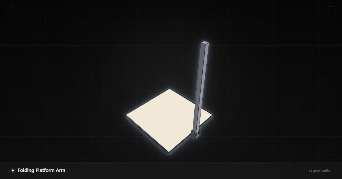 Folding Platform Arm