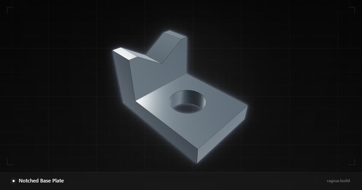 Machined V-Block Base