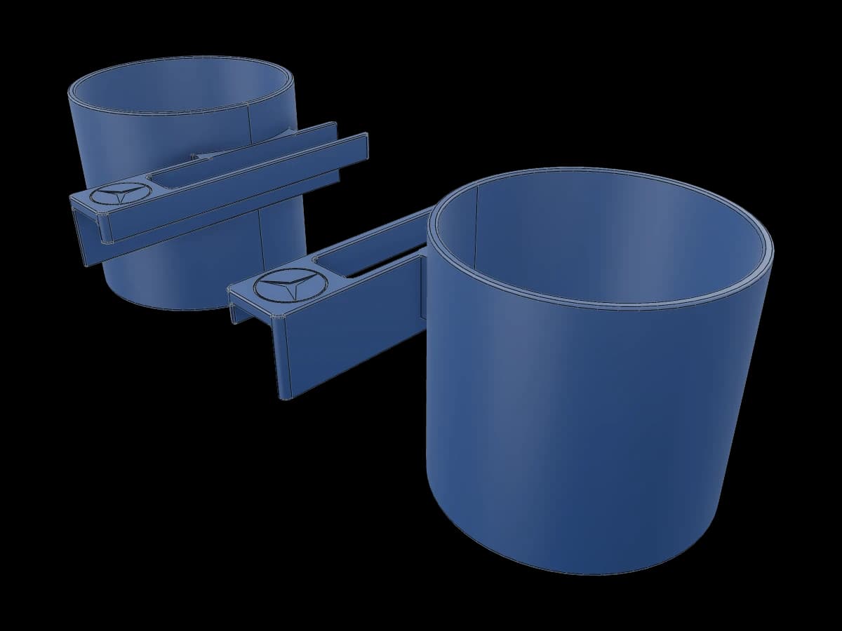 Mercedes W124 Cup Holders