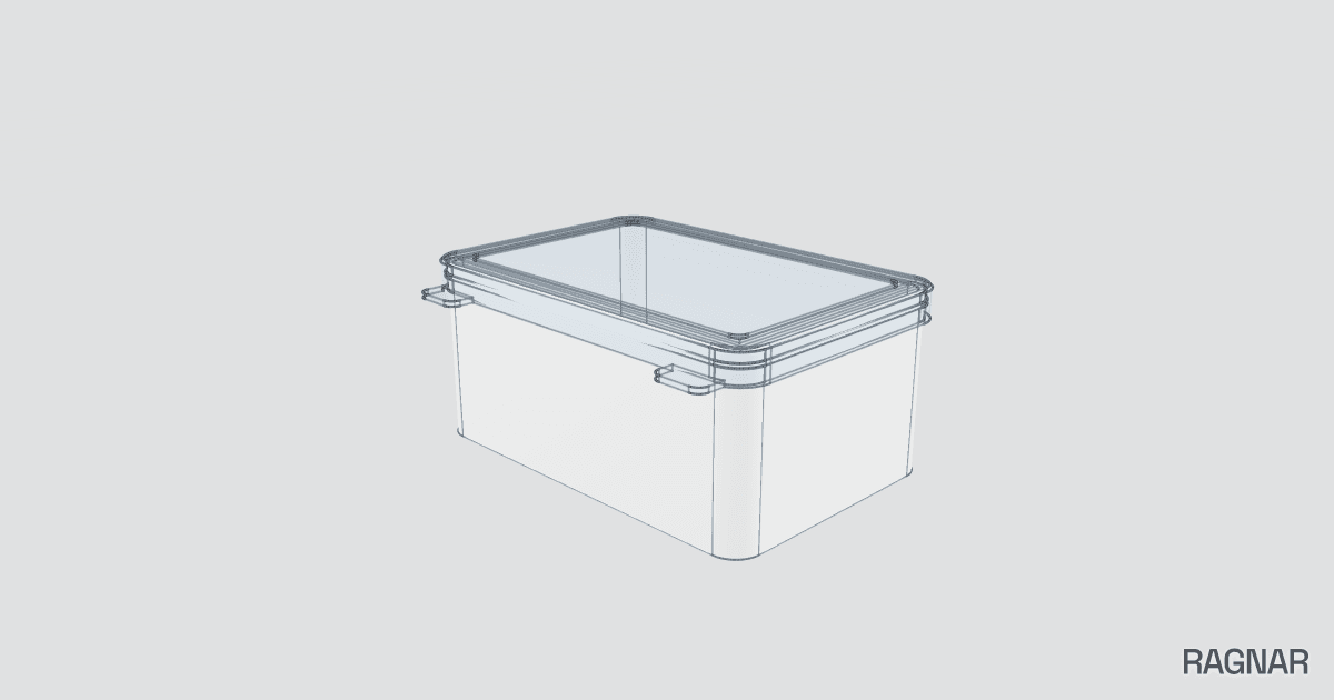 Plastic storage box