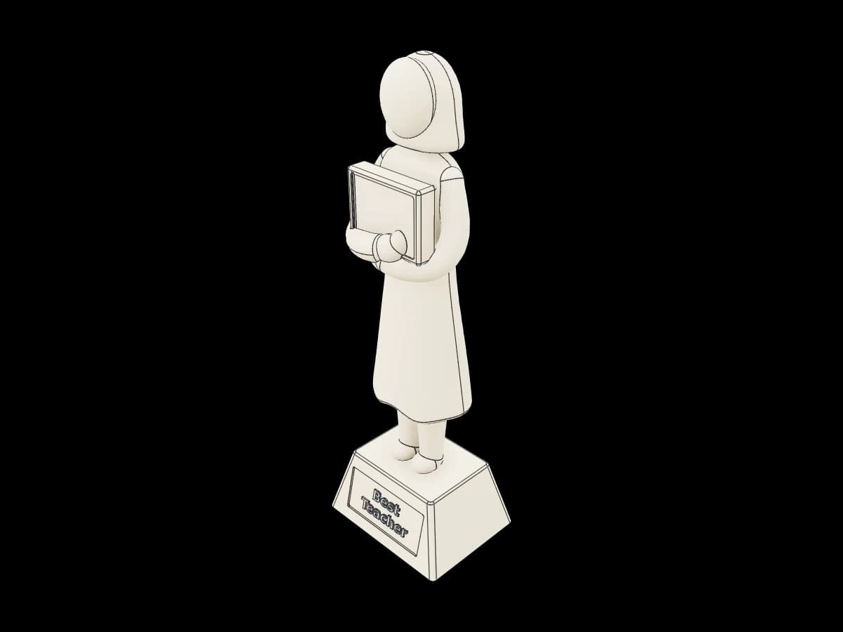 Best Teacher Award Trophy