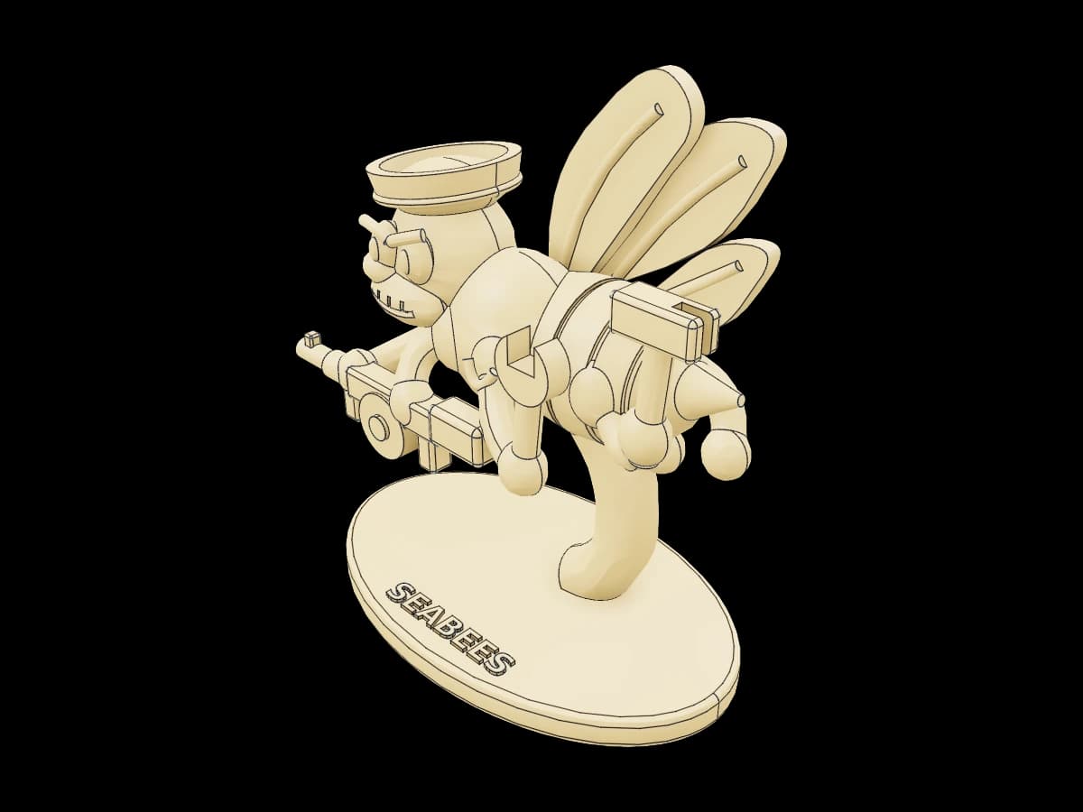 Navy Seabee Mascot Figurine | Ragnar Gallery