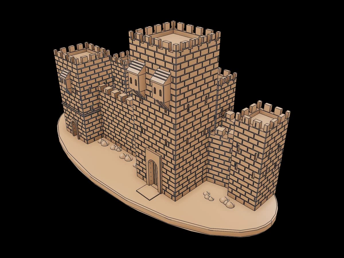 Miniature Medieval Castle