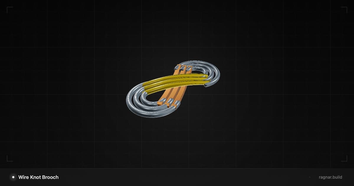 Interlaced Knot Brooch