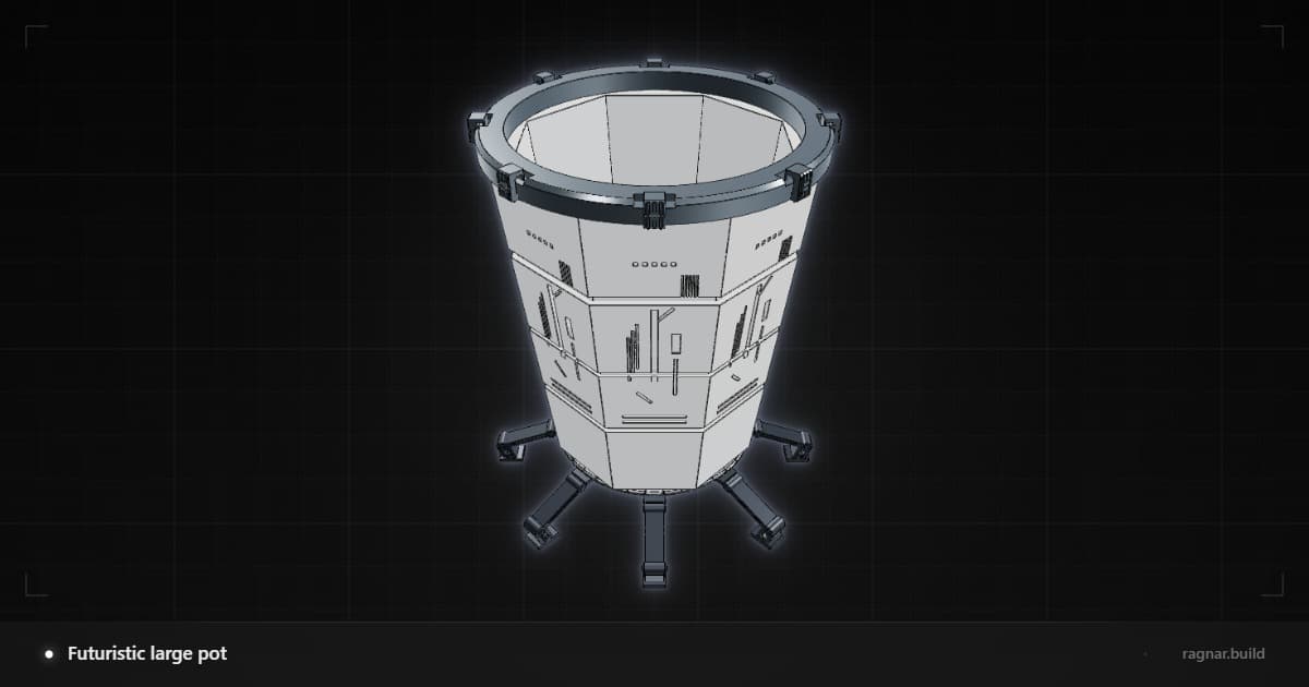 Futuristic large pot