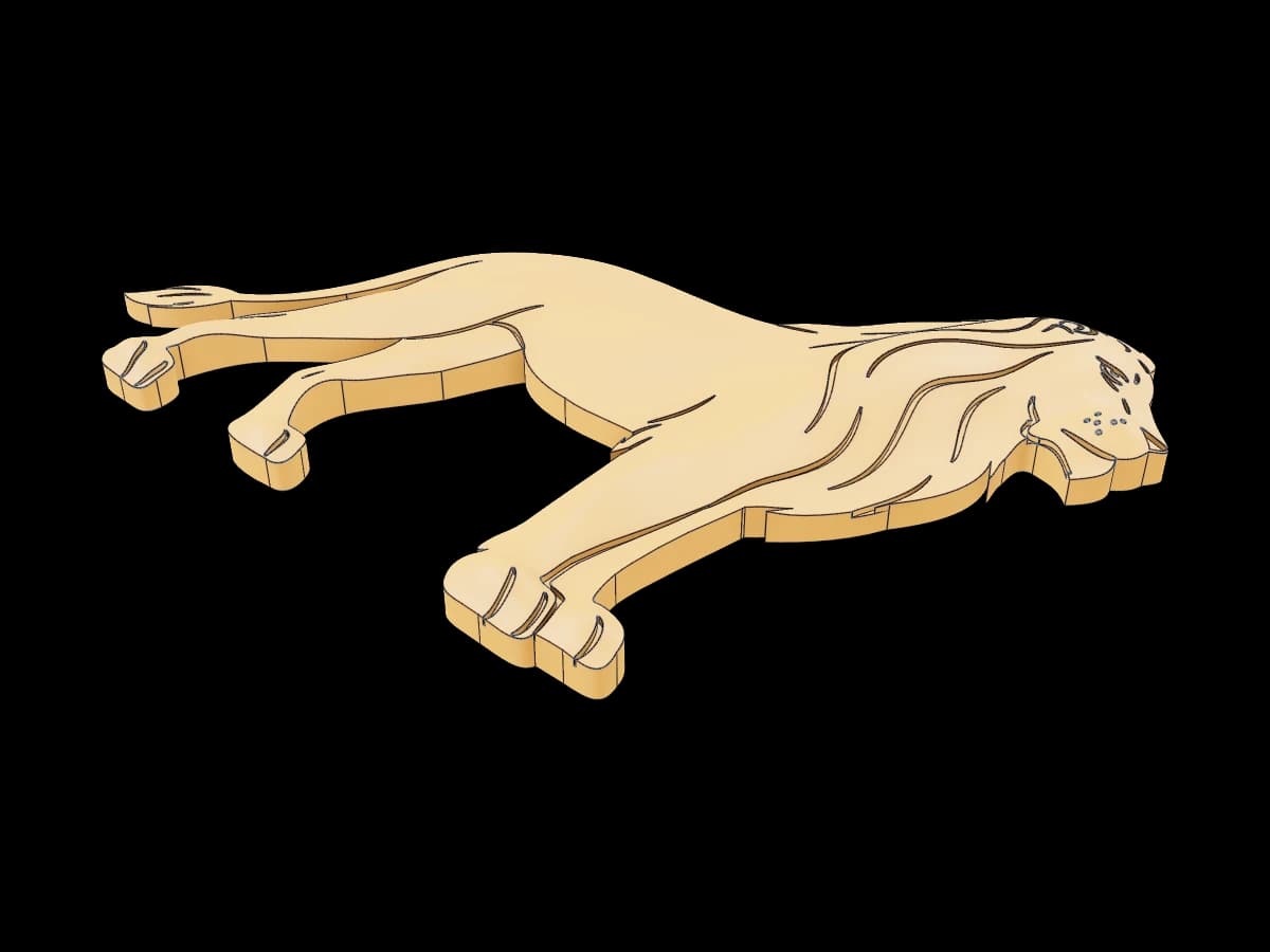 Lion Bas-Relief Sculpture