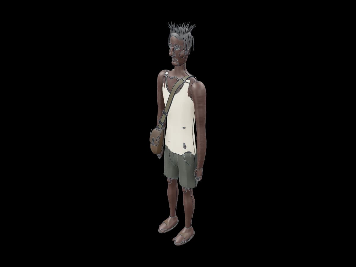 Life-size Stylized Character Display