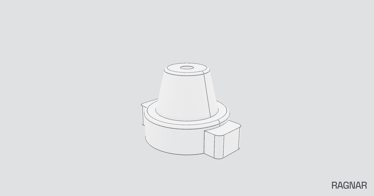 Knob with Brass Insert