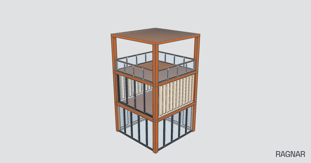 Three-Story Timber Tower