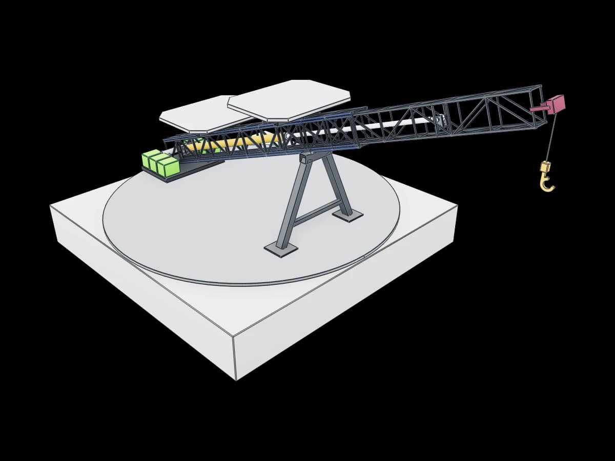 Industrial Inclined Truss Platform | Ragnar Gallery
