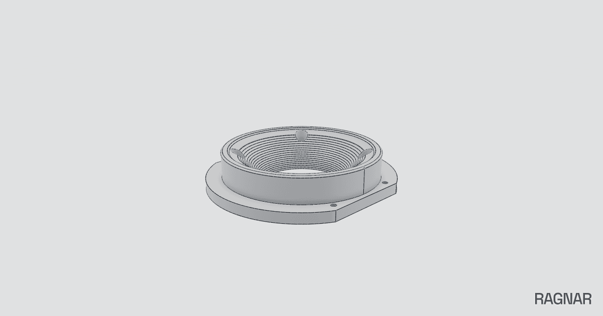 Flush curved mount