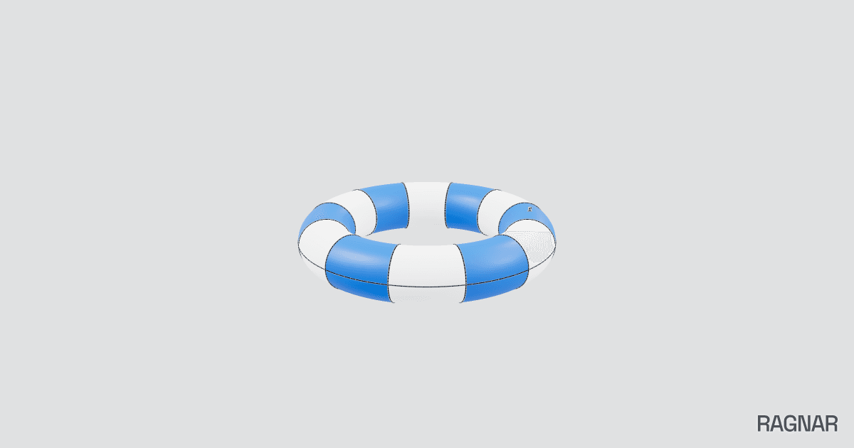 Striped swimming ring