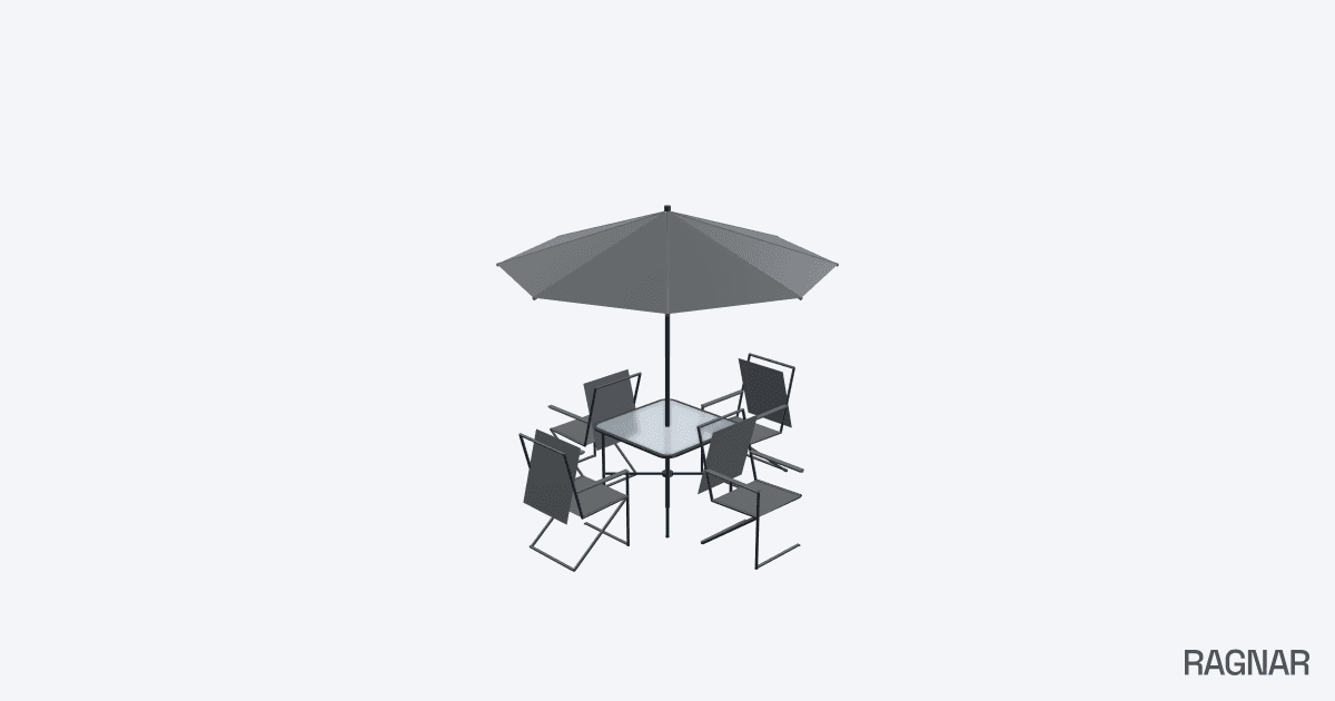 Outdoor patio set