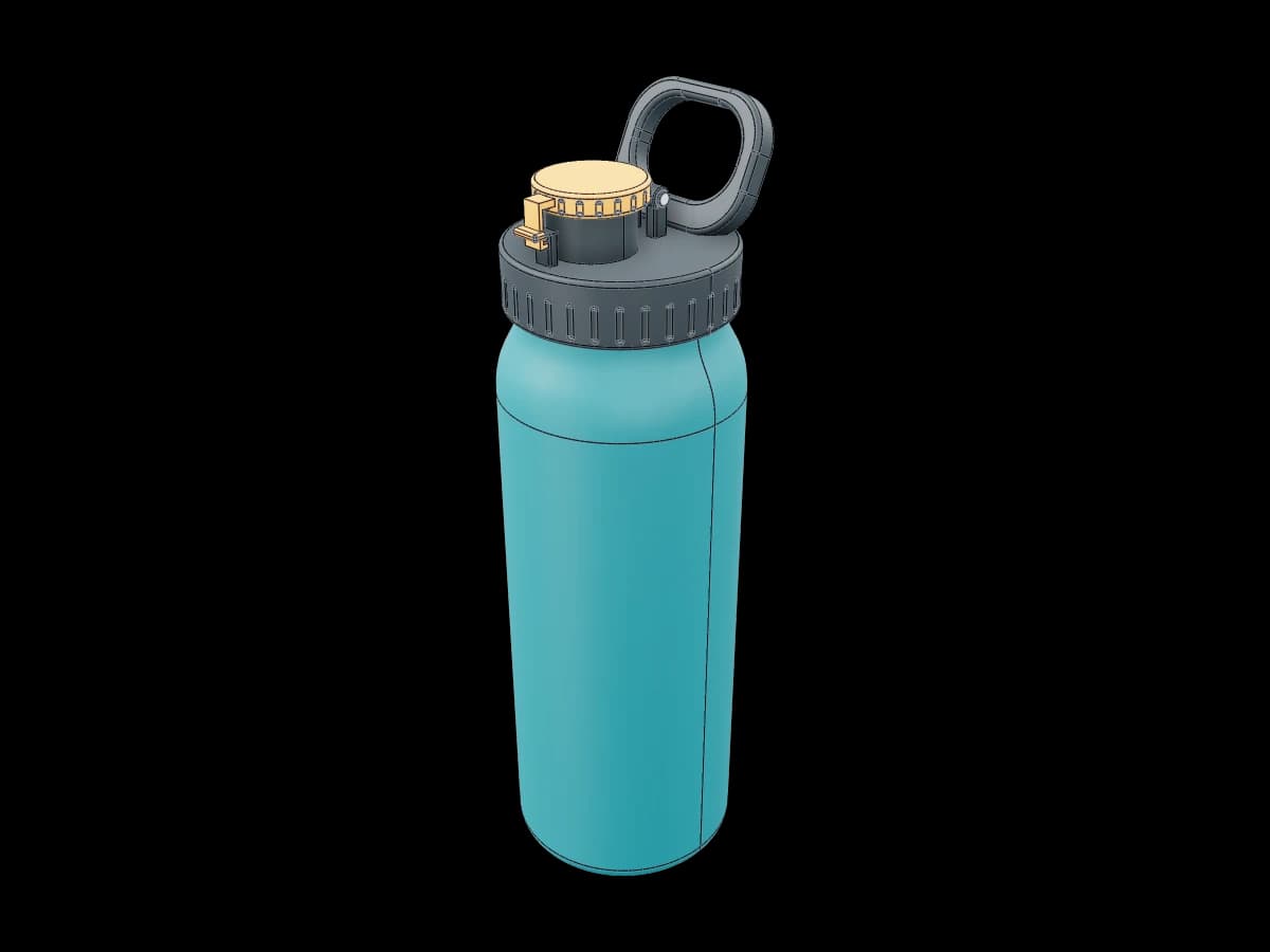 Dual Lid Water Bottle