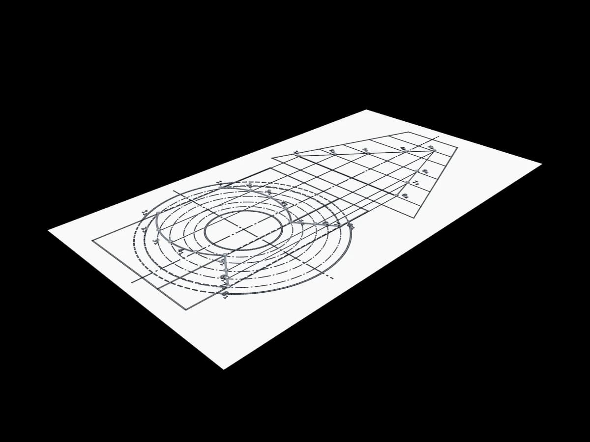 Intersection Of Cylinder And Trapezoid