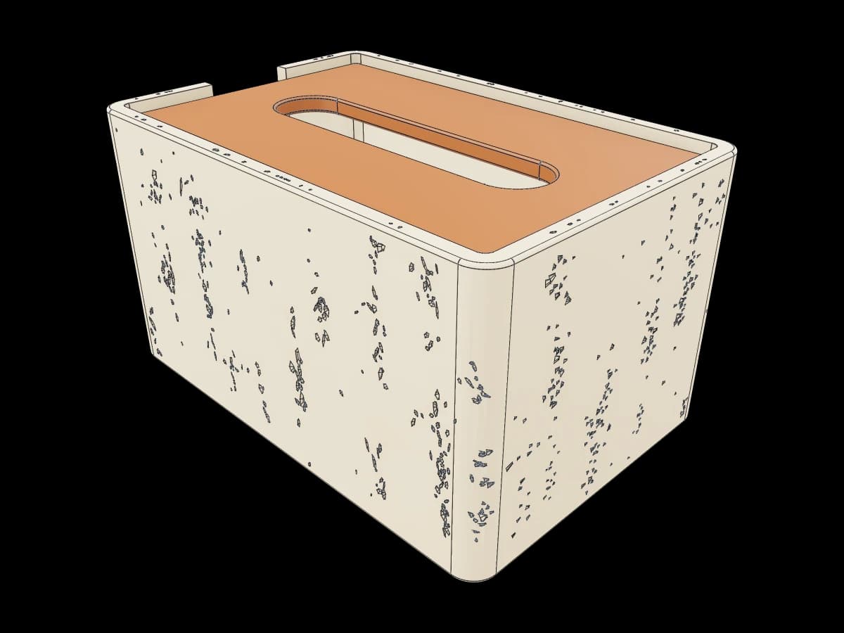 Travertine Texture Tissue Box