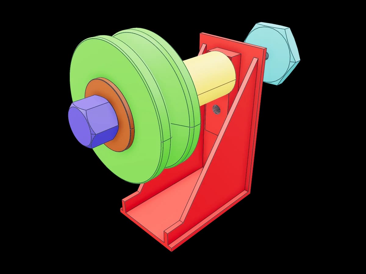 V-Groove Pulley Support