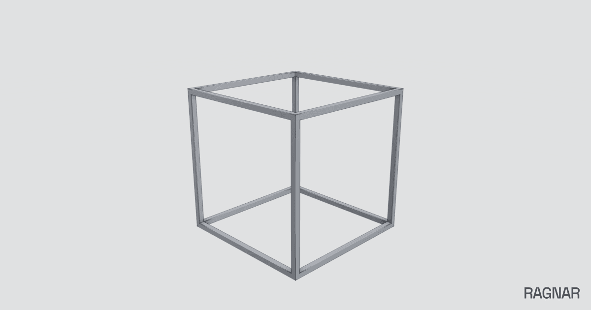 Square profile frame
