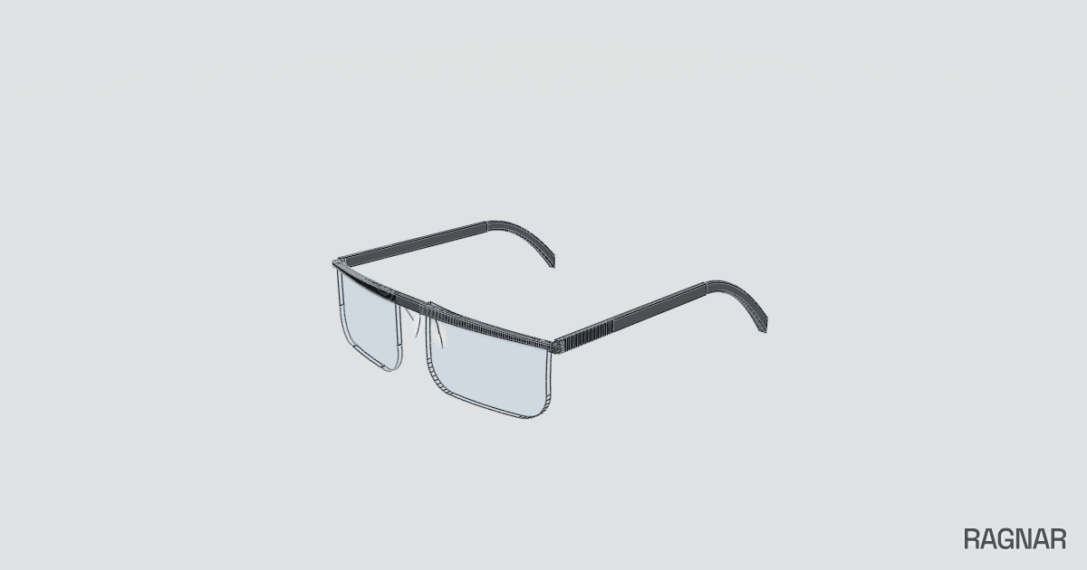 Prescription eyeglass frame