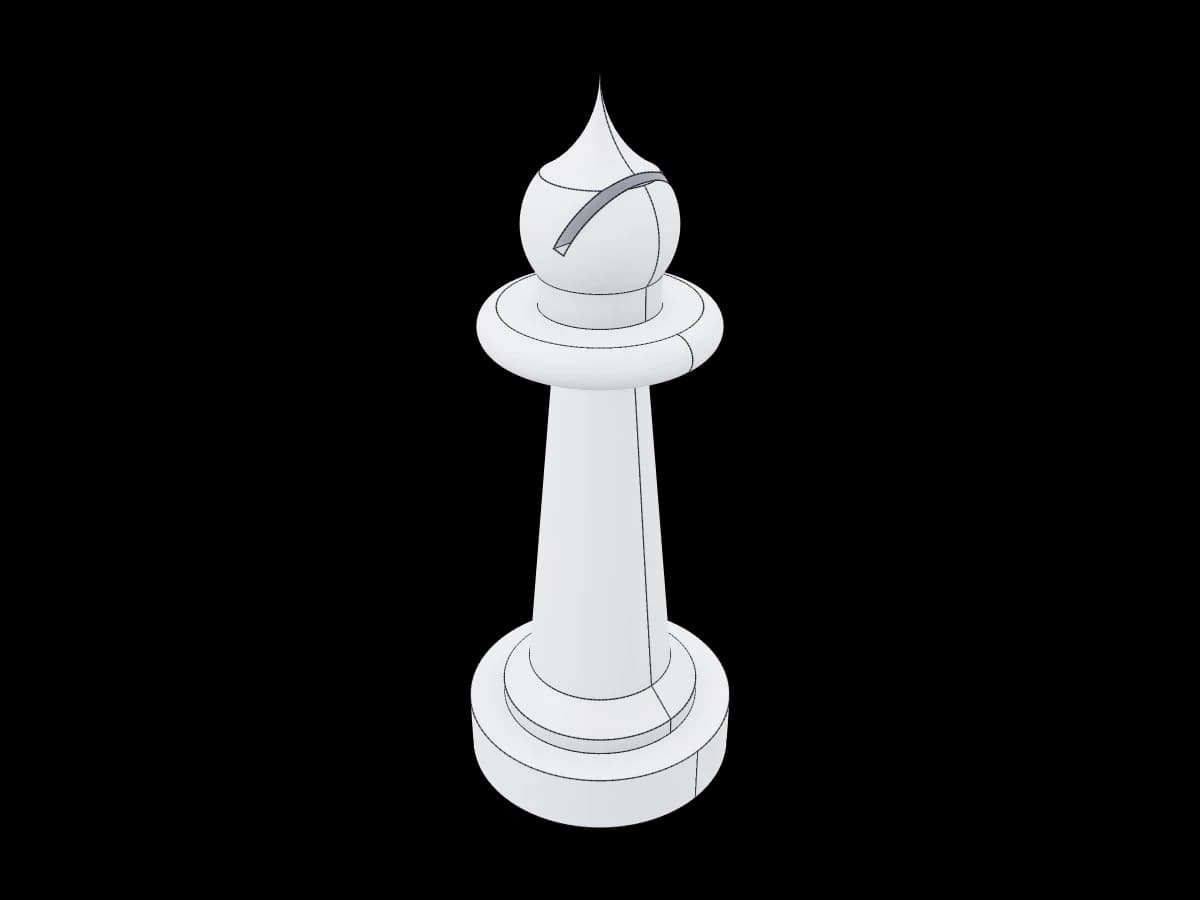 Chess Bishop CAD Model