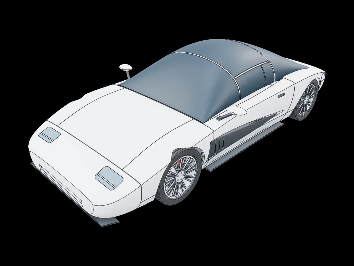 Electric sports coupe