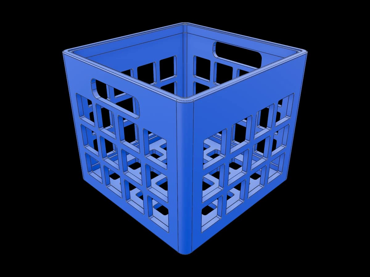 Milk Box Crate