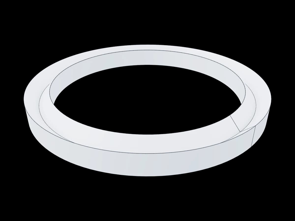 Sloped Wall Ring