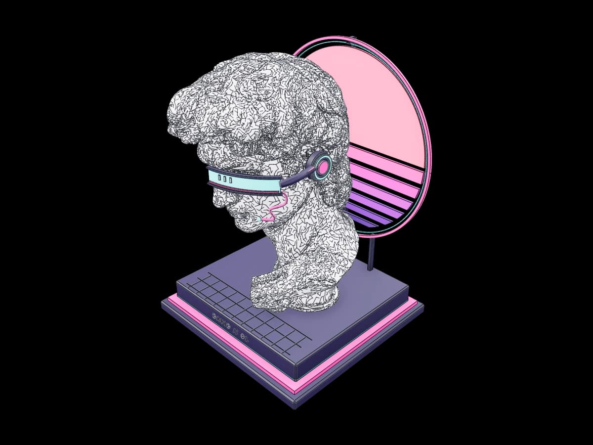 Cyberpunk David Bust
