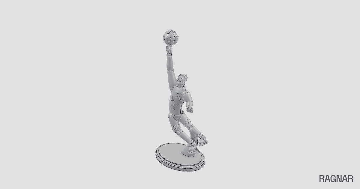 Goalkeeper Save Sculpture