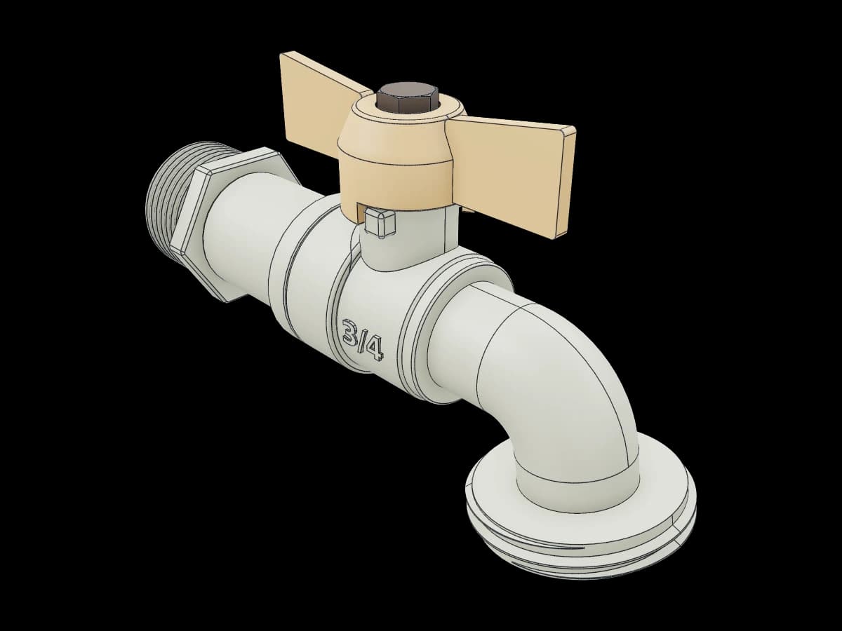 Modified Water Faucet Tap