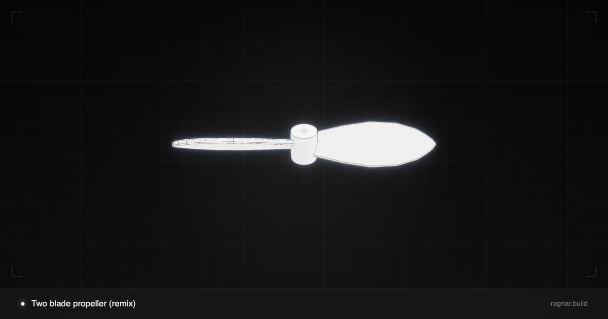 Added second larger propeller