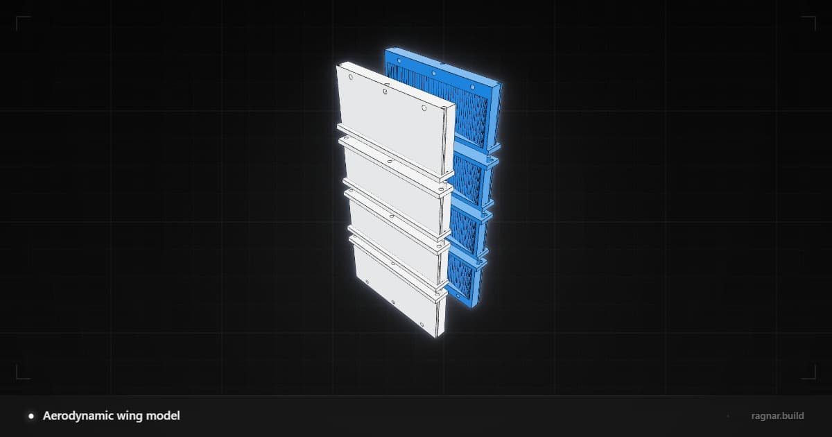 Aerodynamic wing model