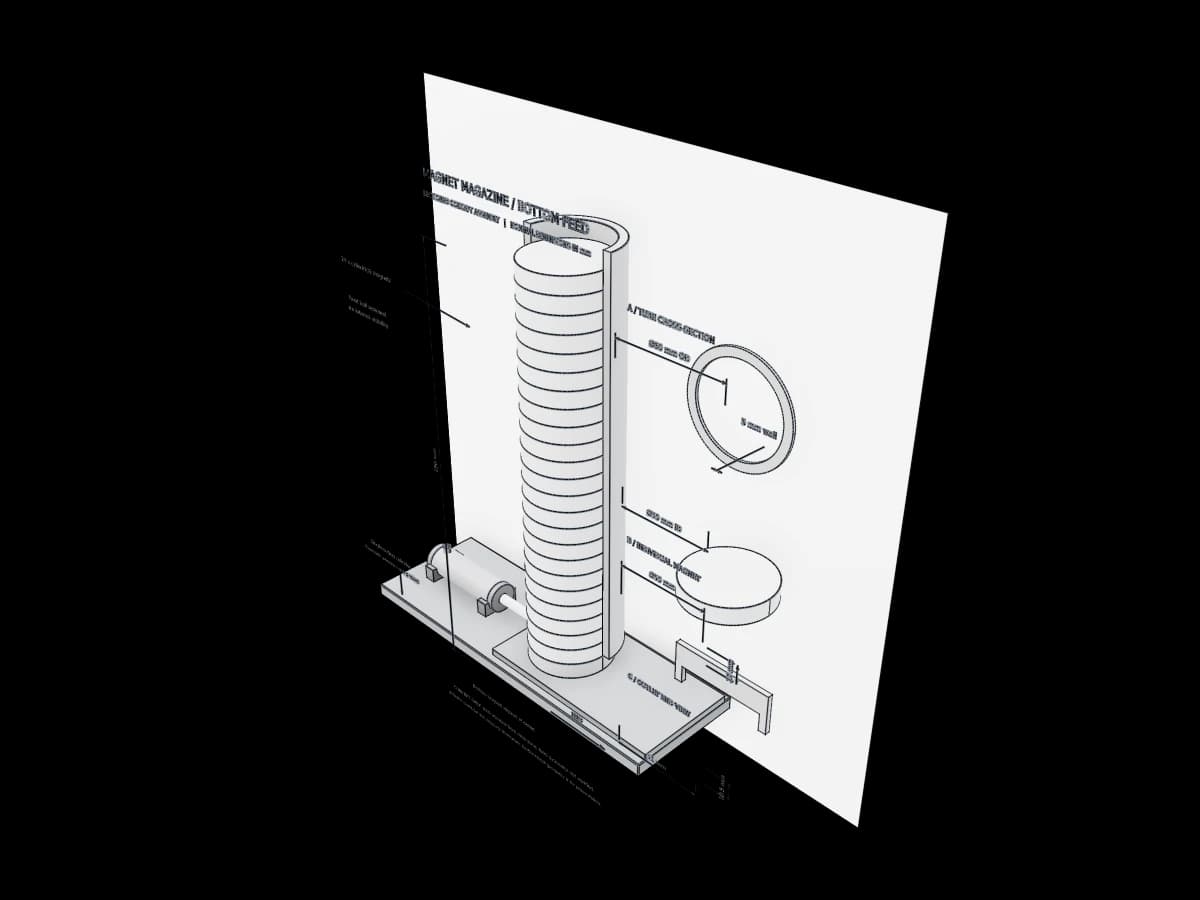 Cylindrical Magnet Magazine