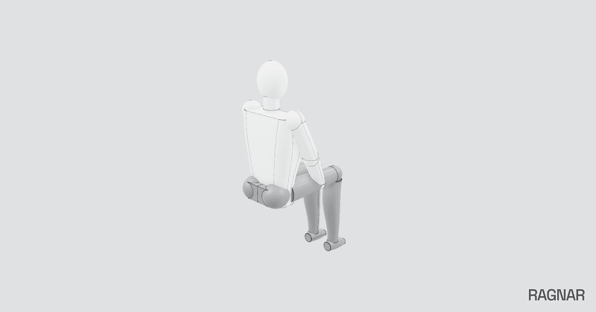 Scale Sitting Man
