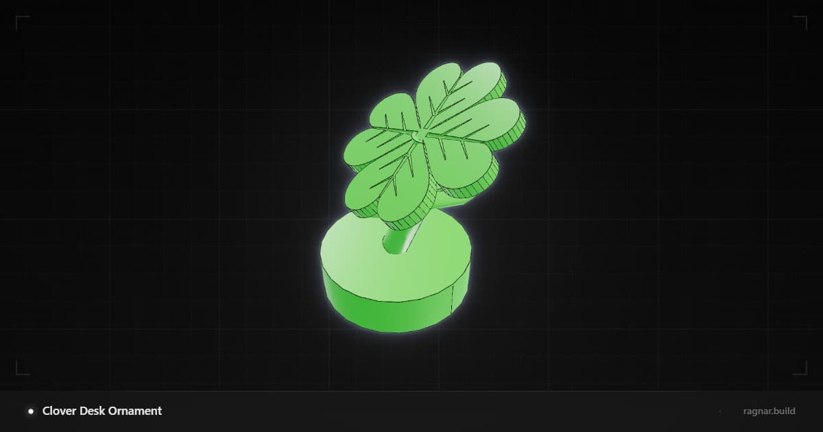 Four-leaf clover model