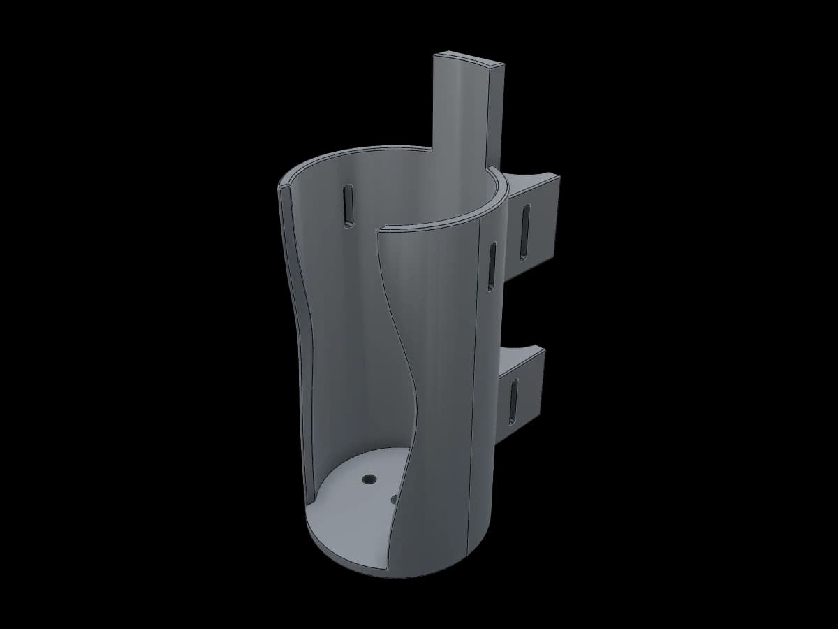 Survey Pole Spray Holder