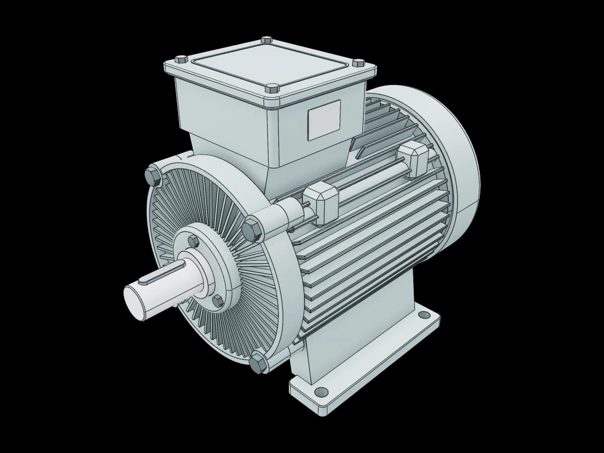 Foot-Mounted Electric Motor