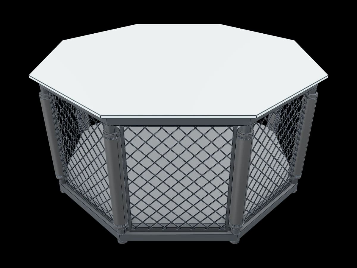 Octagon Table Shelf