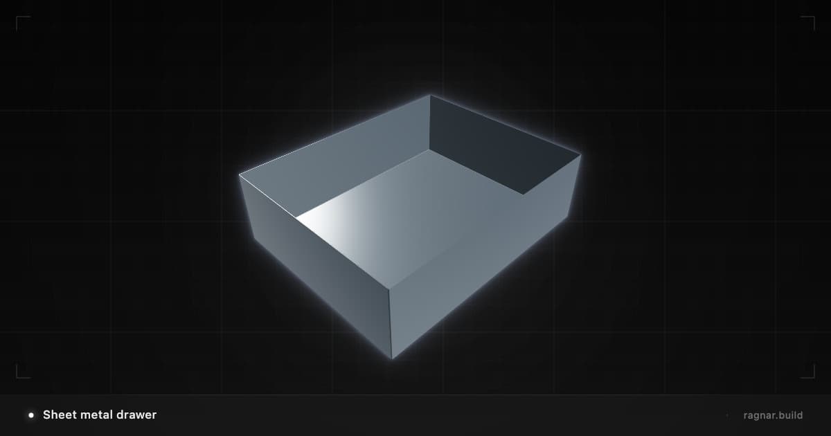 Sheet metal drawer