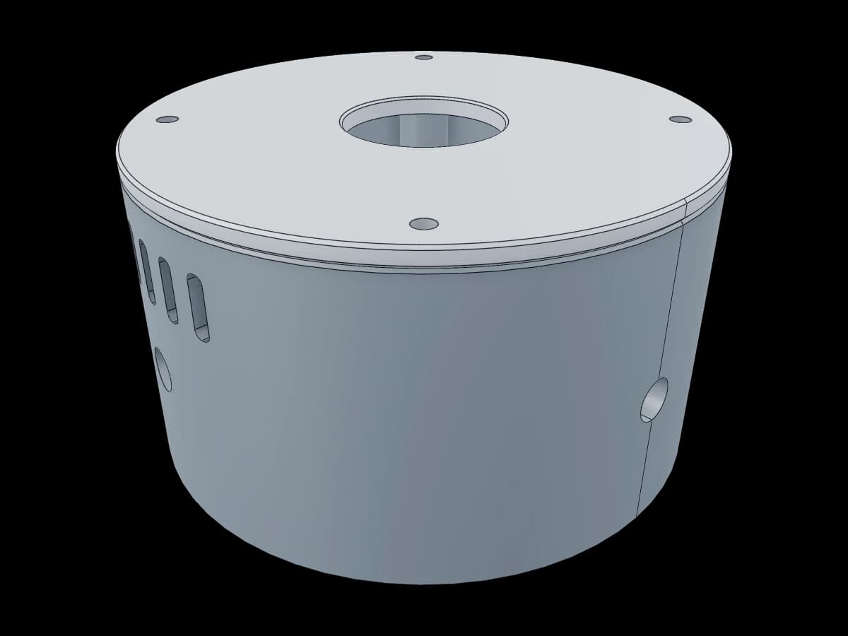 Cylindrical Servo Motor Housing
