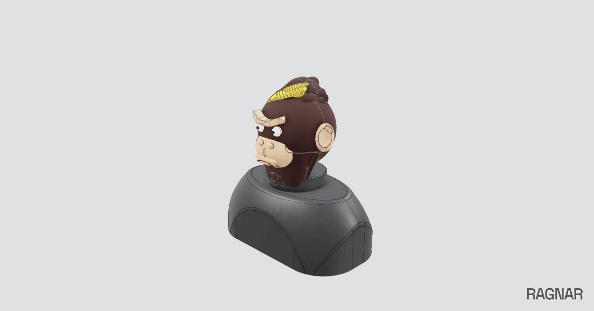 Gorilla character bust